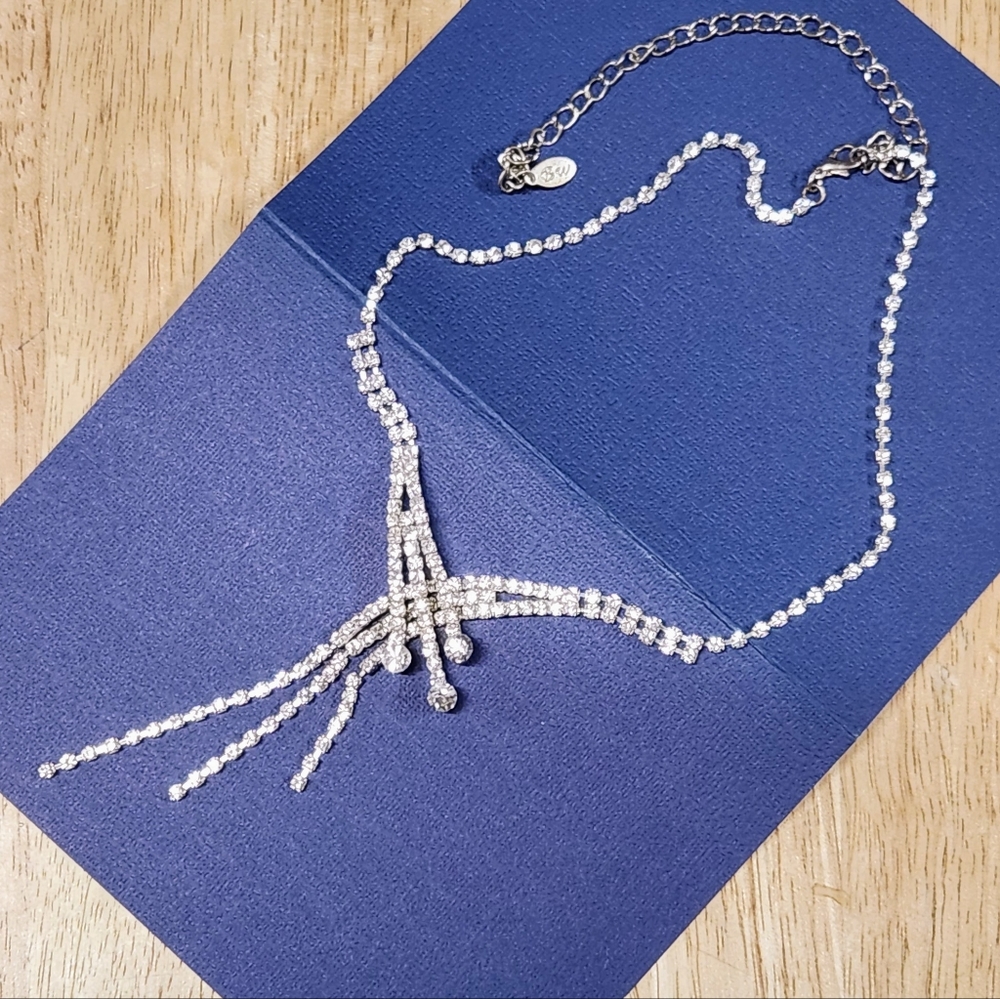 Lariat Rhinestone Necklace